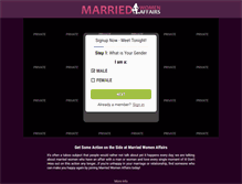 Tablet Screenshot of marriedwomenaffairs.com
